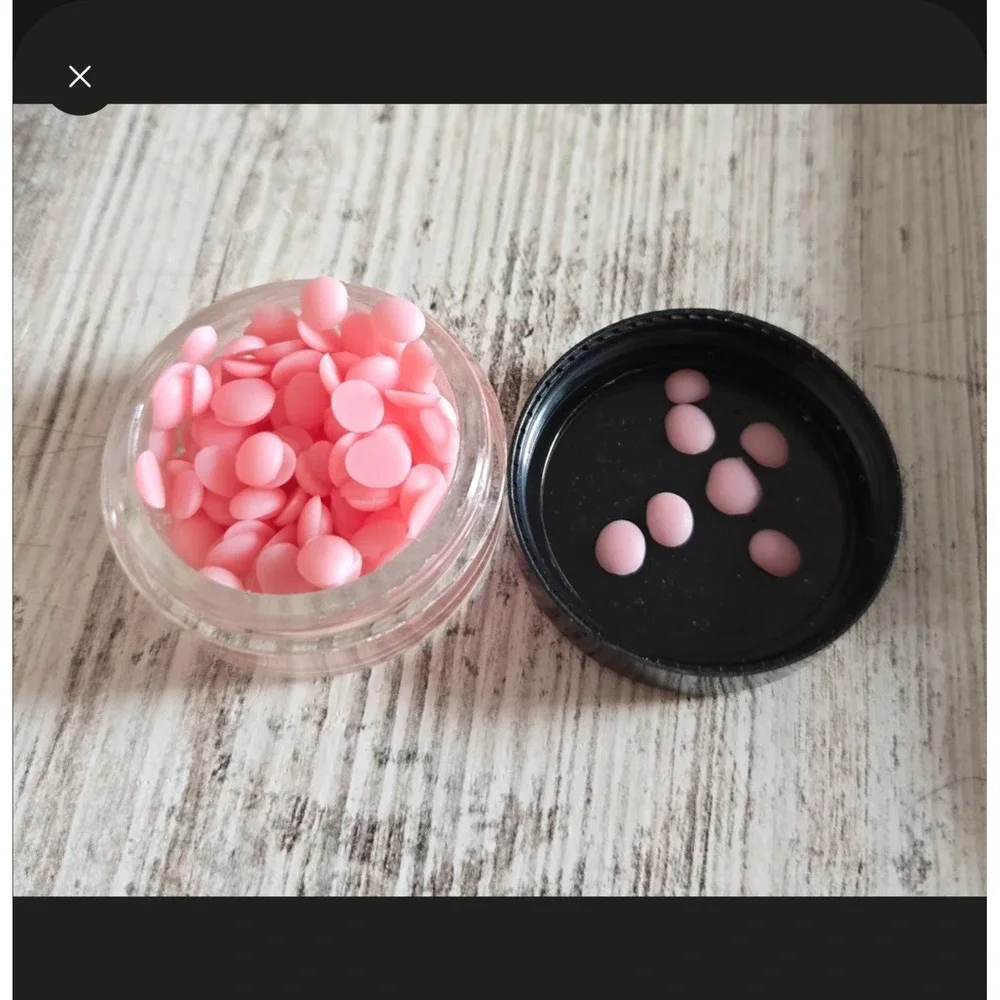 Pink Zebra Cherry Blossom Sprinkles Partial Jar 1 1/8 oz with Container Wax...